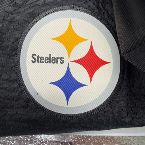 Reebok Pittsburgh Steelers Jersey Mens Medium Black Troy Polamalu 43 NFL Onfield - Picture 8 of 11